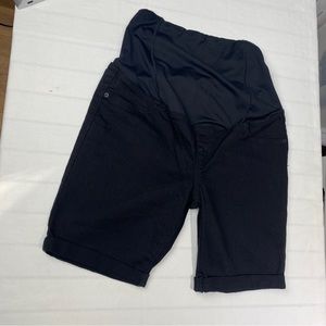 Maternity Women’s Size 10 Bermuda Shorts Black Ingrid&Isabel Denim Spring Summer